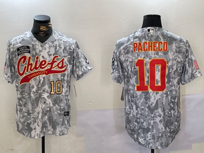 Men Kansas City Chiefs #10 Pacheco Nike Arctic Camo 2024 Salute to Service Limited NFL Jersey style 2